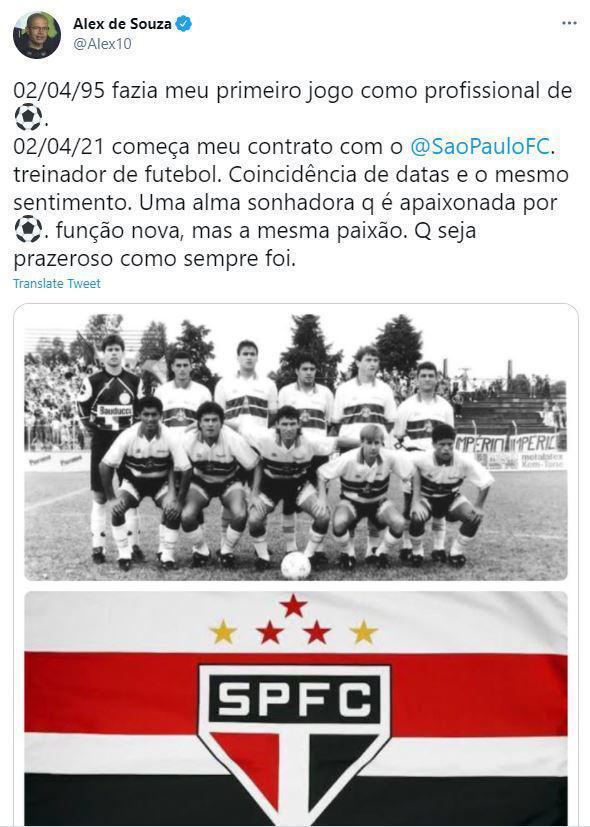 Alex de Souza, Sao Paulo ile antrenörlük sözleşmesi imzaladı