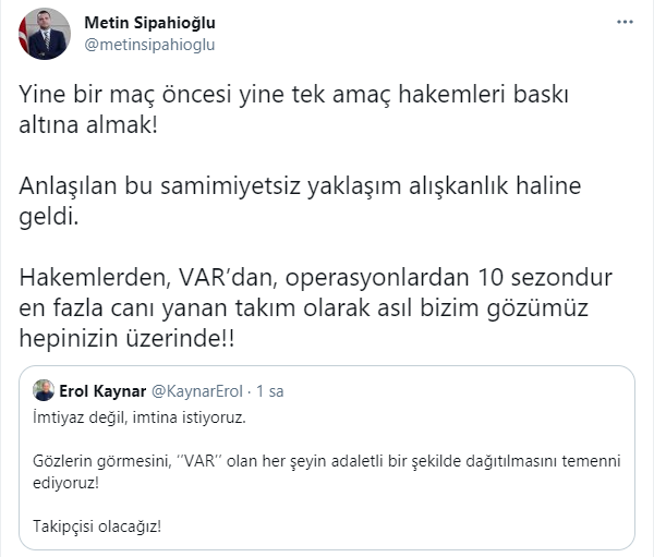 Beşiktaş-Fenerbahçe derbisi öncesi flaş açıklamalar