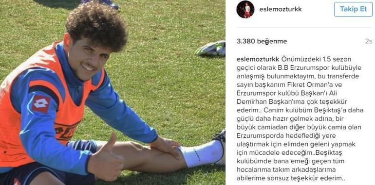 Beşiktaşın genç futbolcusu, transferi Instagramdan duyurdu