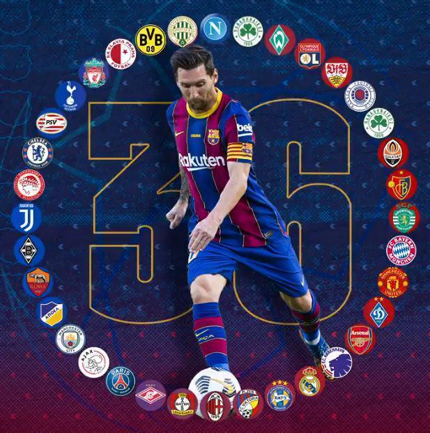 Messi, Şampiyonlar Liginde tarihe geçti