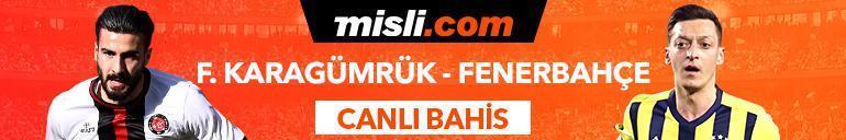 Karagümrük - Fenerbahçe maçı iddaa oranları Heyecan misli.comda