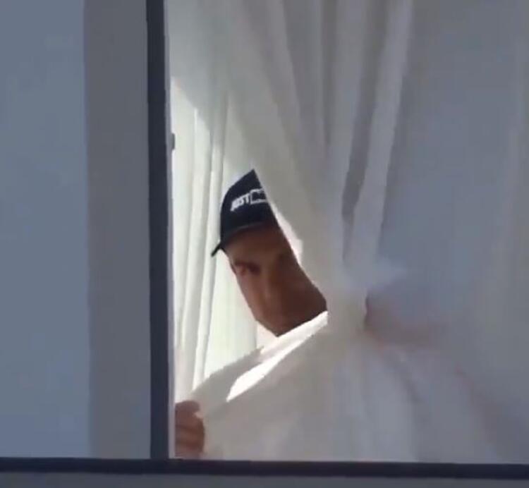 Cristiano Ronaldo, Koronavirüs karantinasında görüntülendi