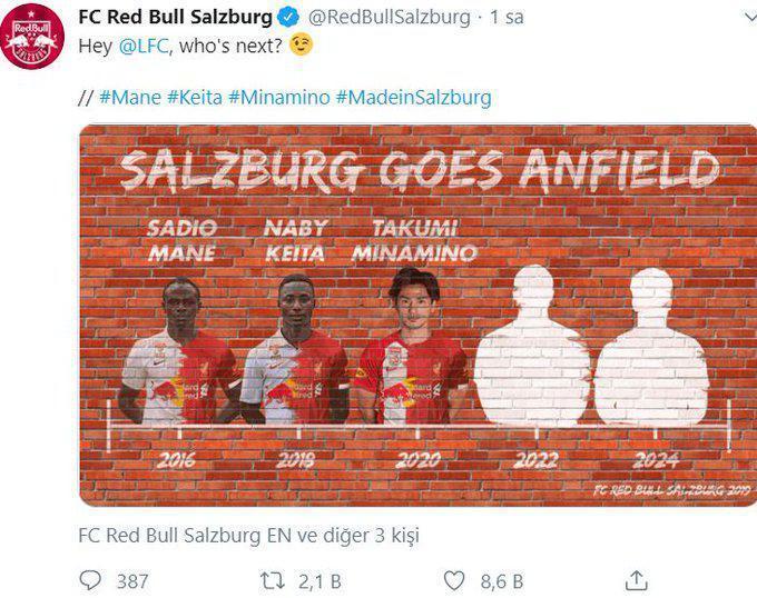 Red Bull Salzburg: Merhaba Livepool, sıradaki kim
