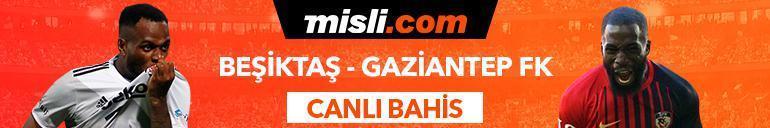 Beşiktaş - Gaziantep FK maçı iddaa oranları Heyecan misli.comda