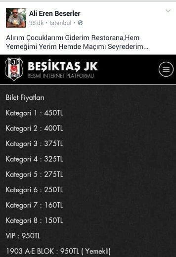 Ali Eren Beşerlerden, derbi bileti fiyatlarına tepki