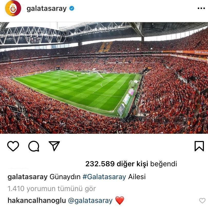 Son dakika Hakan Çalhanoğlundan Galatasaraylıları heyecanlandıran paylaşım