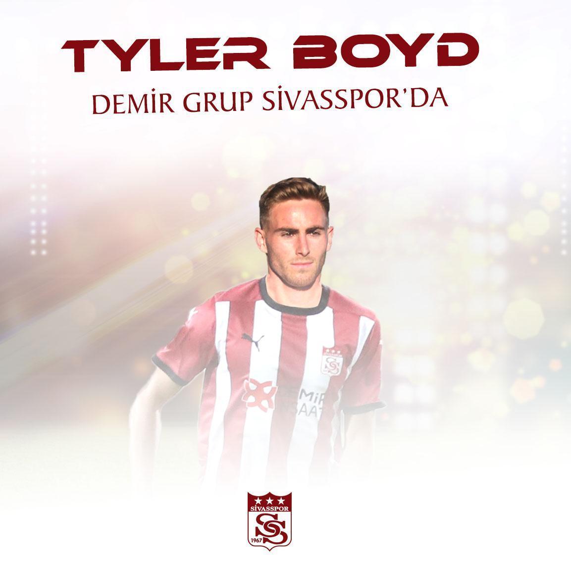 Sivasspor, Tyler Boyd transferini resmen açıkladı