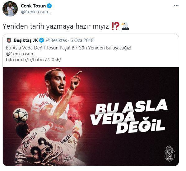 Cenk Tosun, Beşiktaşa transferini açıkladı: Yeniden tarih yazmaya hazır mısınız