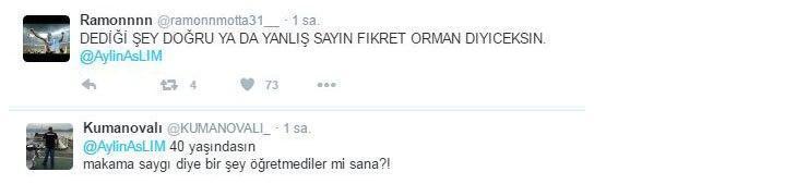 Aylin Aslımdan Fikret Orman için şok tweet