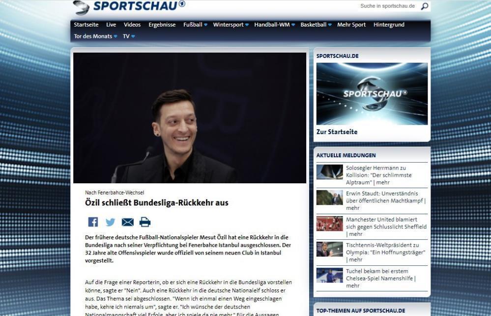 Mesut Özilin açıklamaları Almanyada gündem oldu