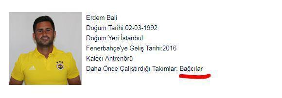 Erdem Bali Fenerbahçenin yeni kaleci antrenörü oldu
