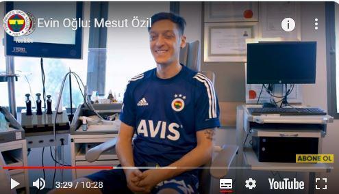 Fenerbahçenin yeni transferi Mesut Özilden taraftara mesaj