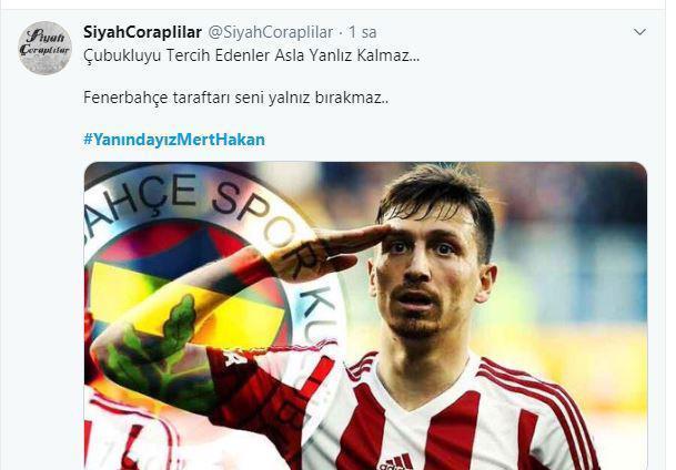 Fenerbahçe taraftarından Mert Hakan Yandaşa büyük destek