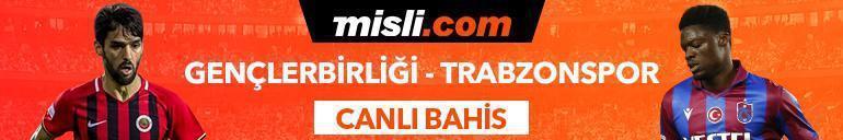 Gençlerbirliği - Trabzonspor maçı iddaa oranları Heyecan misli.comda