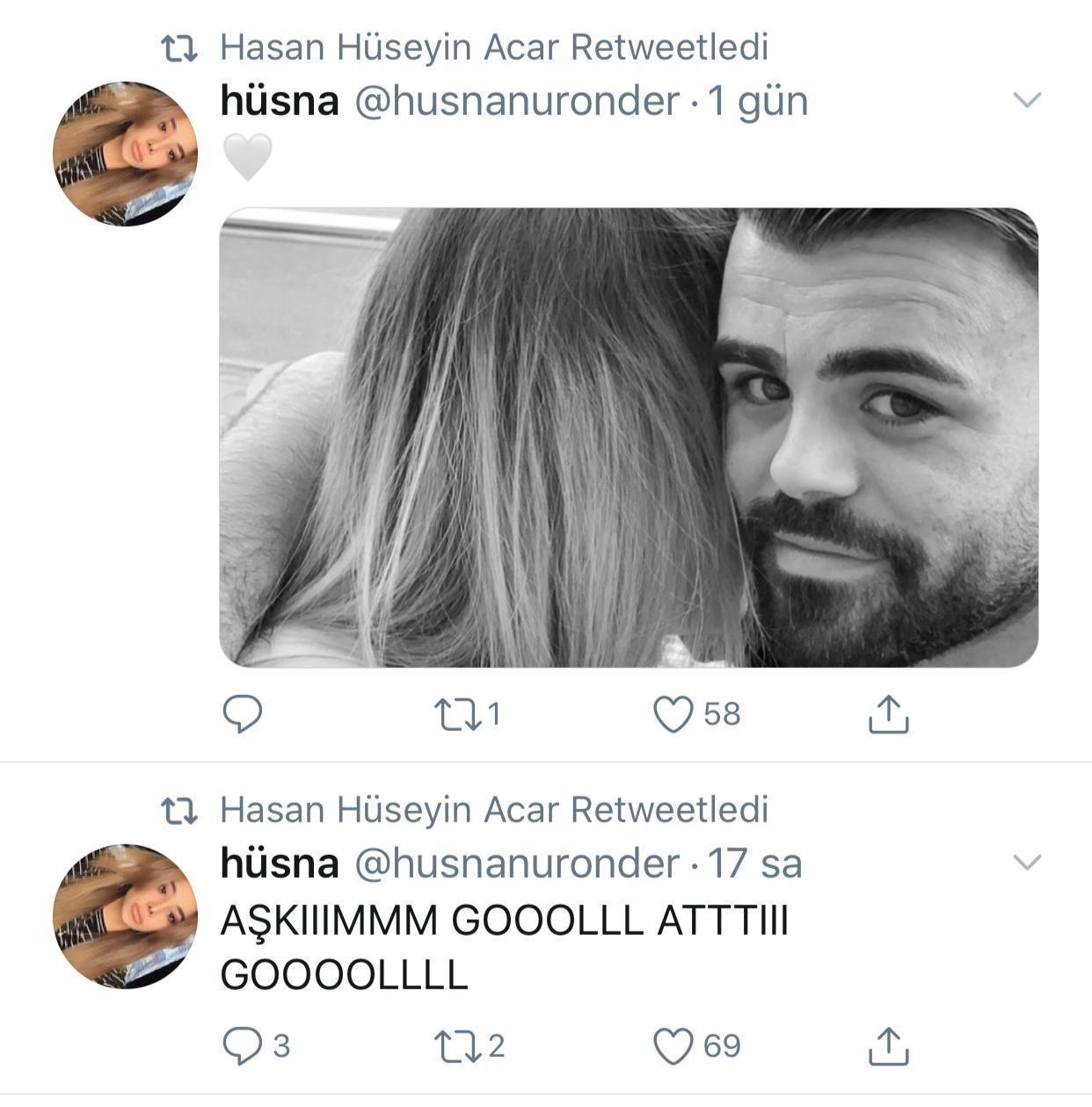 Hasan Hüseyin Acar attı nişanlısı coştu