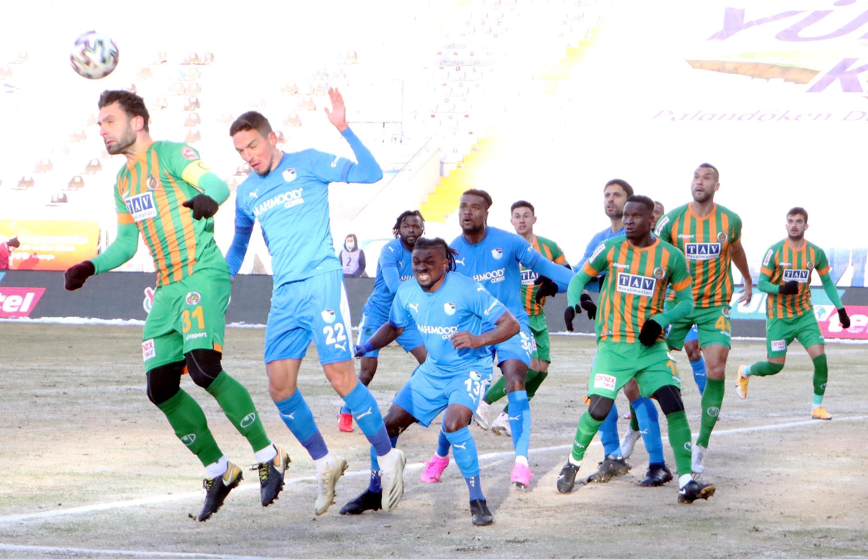 ÖZET | Erzurumspor - Alanyaspor maç sonucu: 1-1