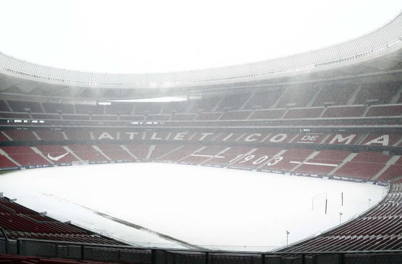 Atletico Madrid - Athletic Bilbao maçı kar nedeniyle ertelendi