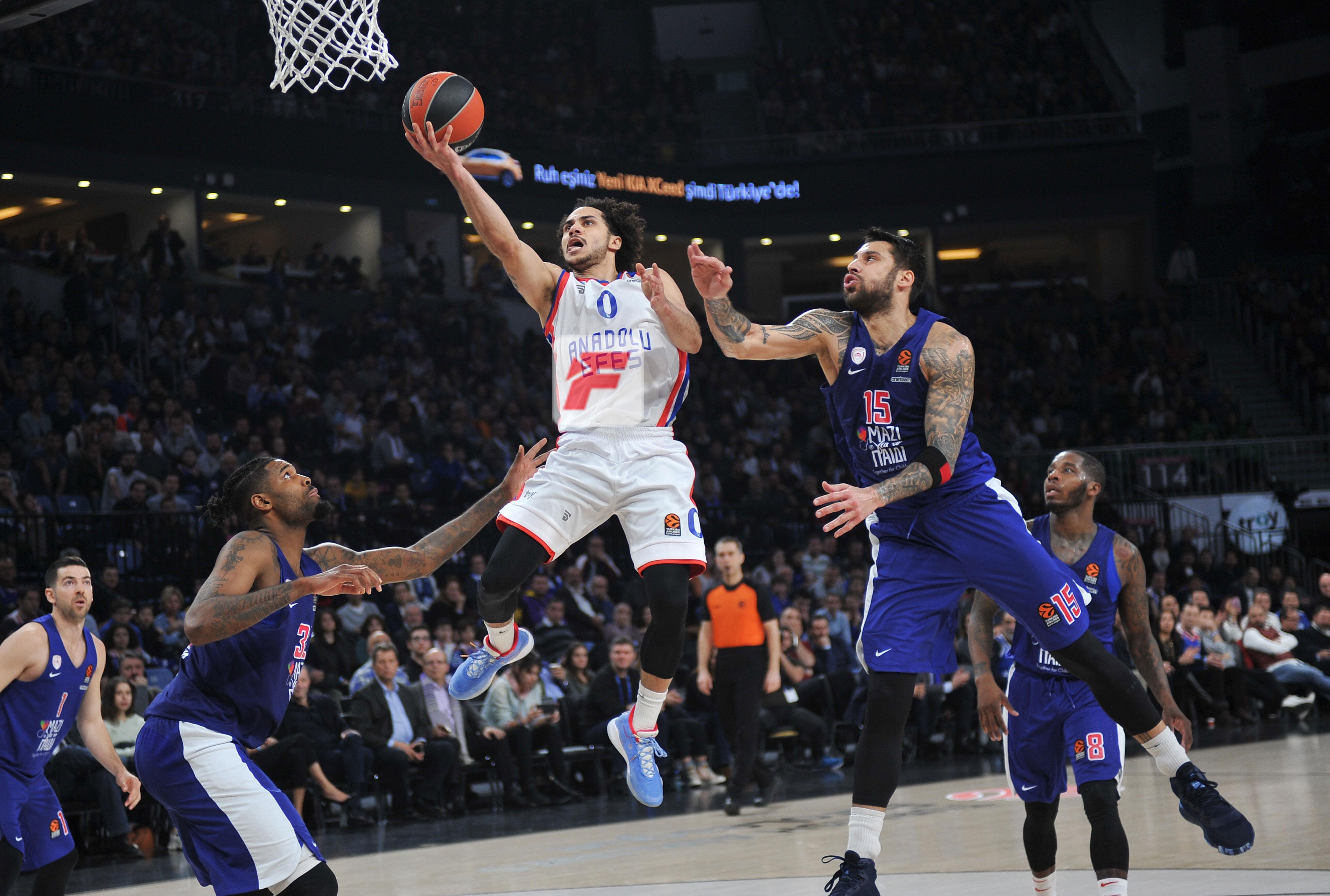 (ÖZET İZLE) Anadolu Efes - Olympiakos: 91-79