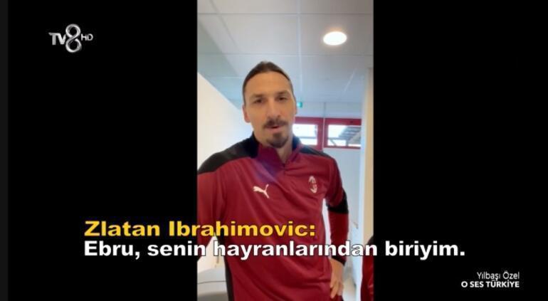 Ibrahimovicten Ebru Gündeşe mesaj Senin hayranlarından biriyim