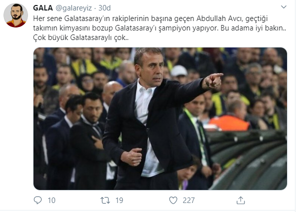 Fenerbahçe taraftarından Abdullah Avcı tepkisi