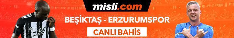 Beşiktaş - Erzurumspor maçı iddaa oranları Heyecan misli.comda