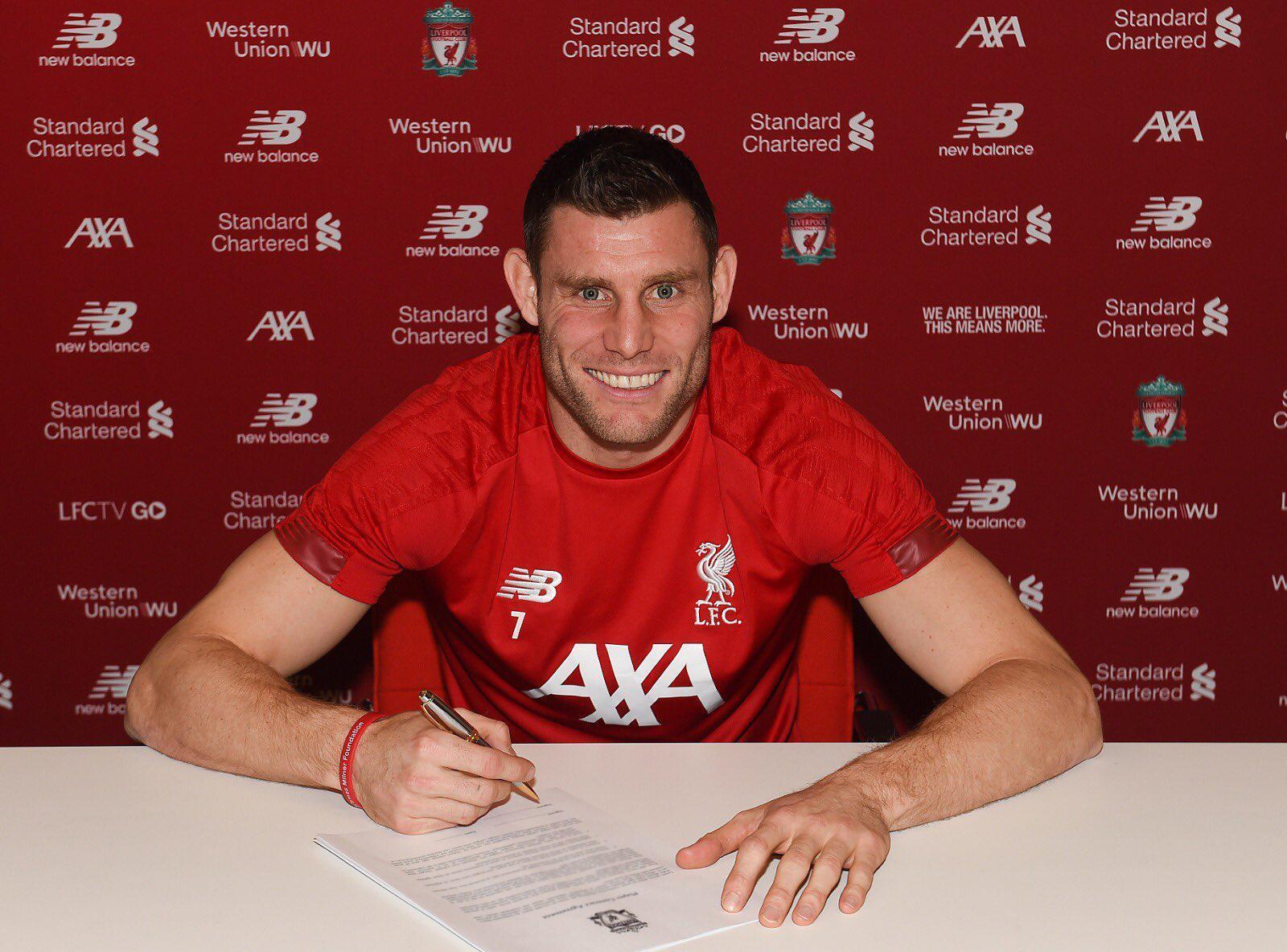Liverpoolda James Milnerın sözleşmesi uzatıldı