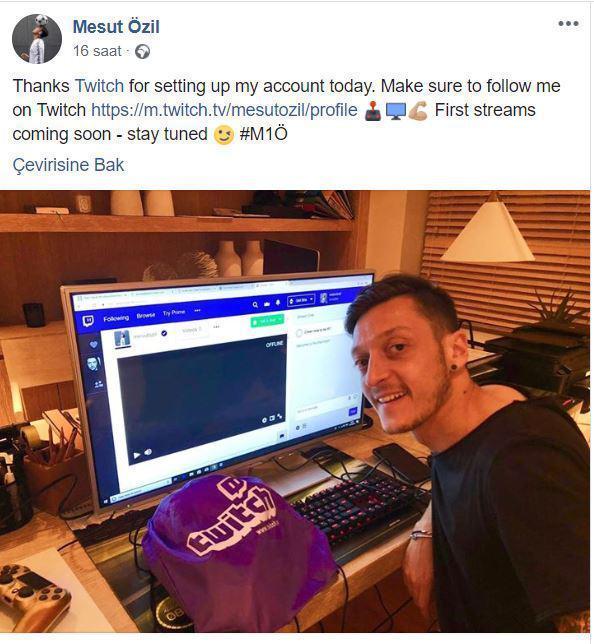Mesut Özil Twitch kanalı açıyor