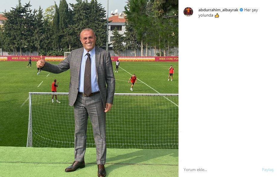 Galatasaray 2. Başkanı Abdurrahim Albayrak Florya paylaşımı