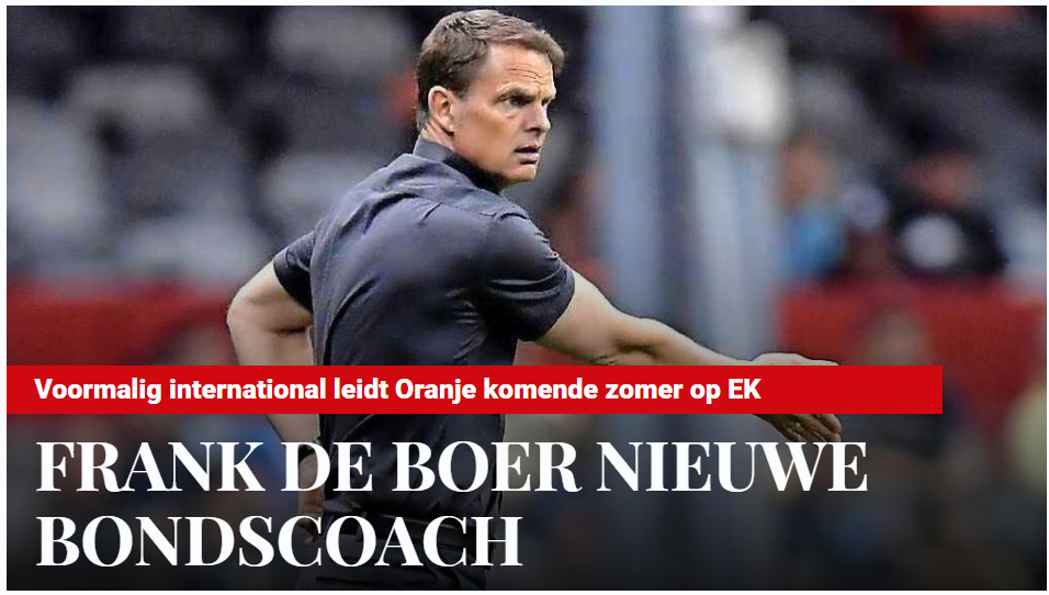 Son dakika: De Boer Hollanda teknik direktörü oldu