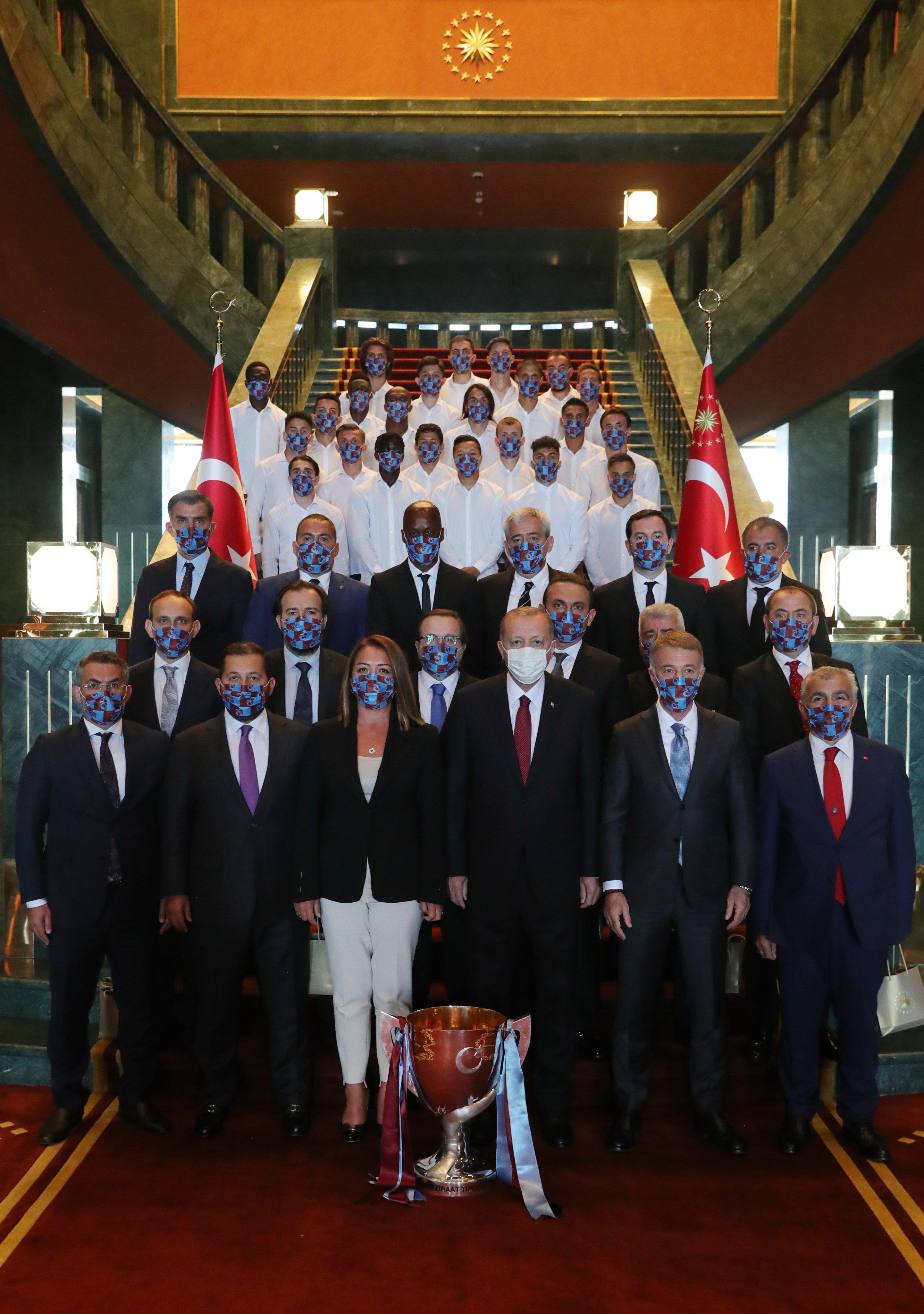 Cumhurbaşkanı Recep Tayyip Erdoğan, Trabzonsporu kabul etti