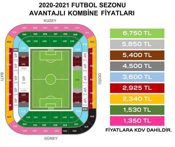 Galatasarayda yeni sezon kombineleri 31 Ağustosta satışa sunulacak