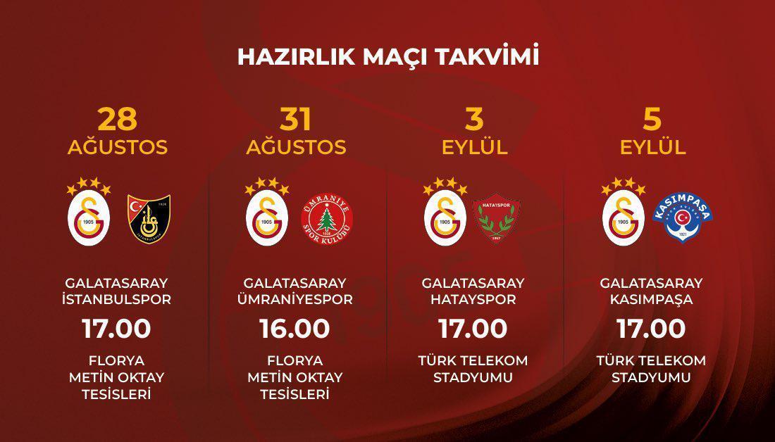 Galatasarayın hazırlık maçı iptal edildi İşte yeni rakip...