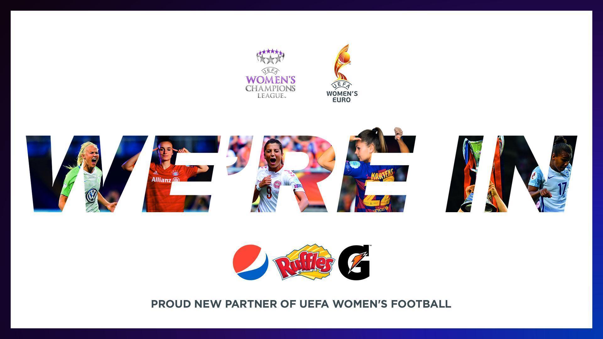PepsiCo, UEFA Kadınlar Futbolunun resmi sponsoru