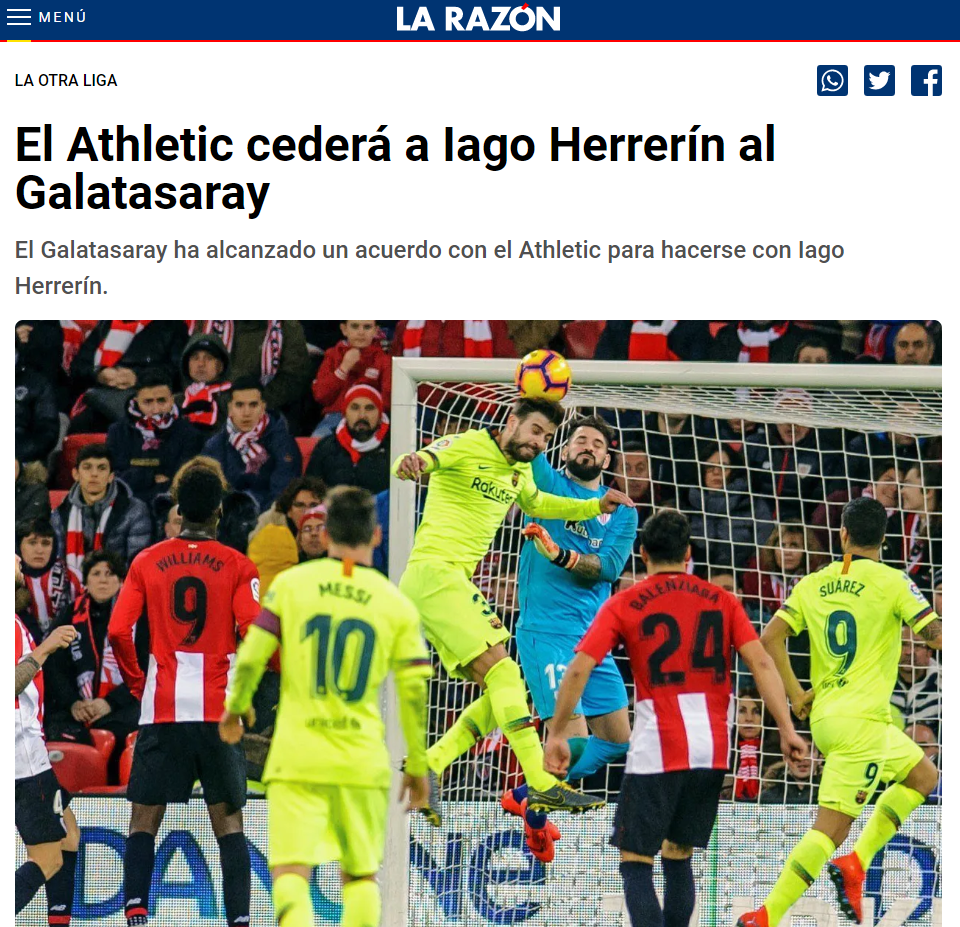 SON DAKİKA | Galatasaray, Iago Herrerini kiralıyor