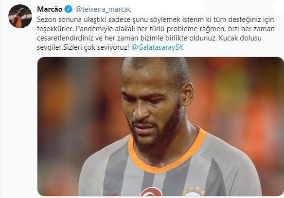 Marcaodan Galatasaray taraftarına teşekkür