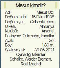Mesut Özilin maaşını Fenerbahçe ve Arsenal bölüşürse...