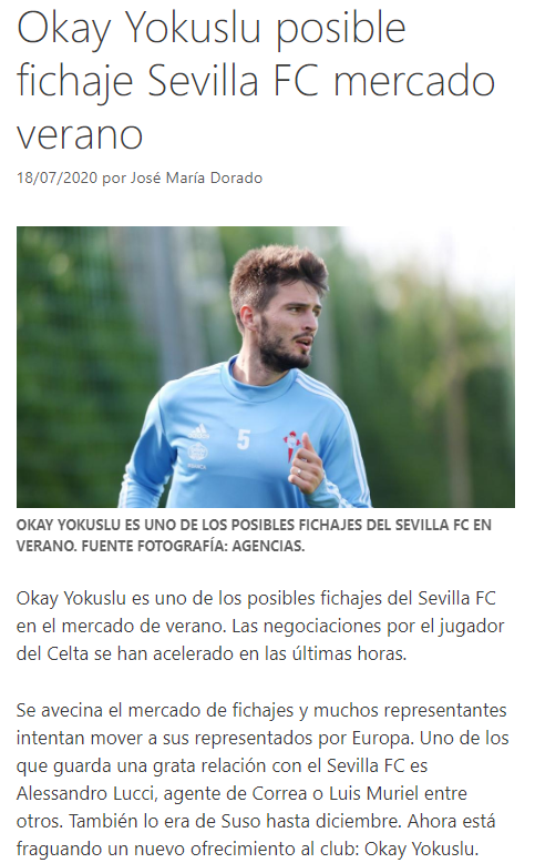 Sevilla, Okay Yokuşlu transferinde sona geldi