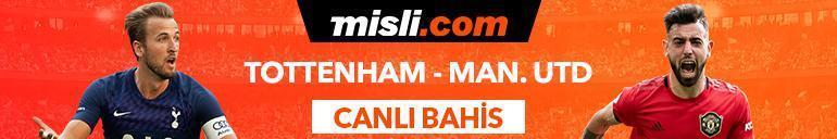 Tottenham - Manchester United maçı iddaa oranları Heyecan misli.comda
