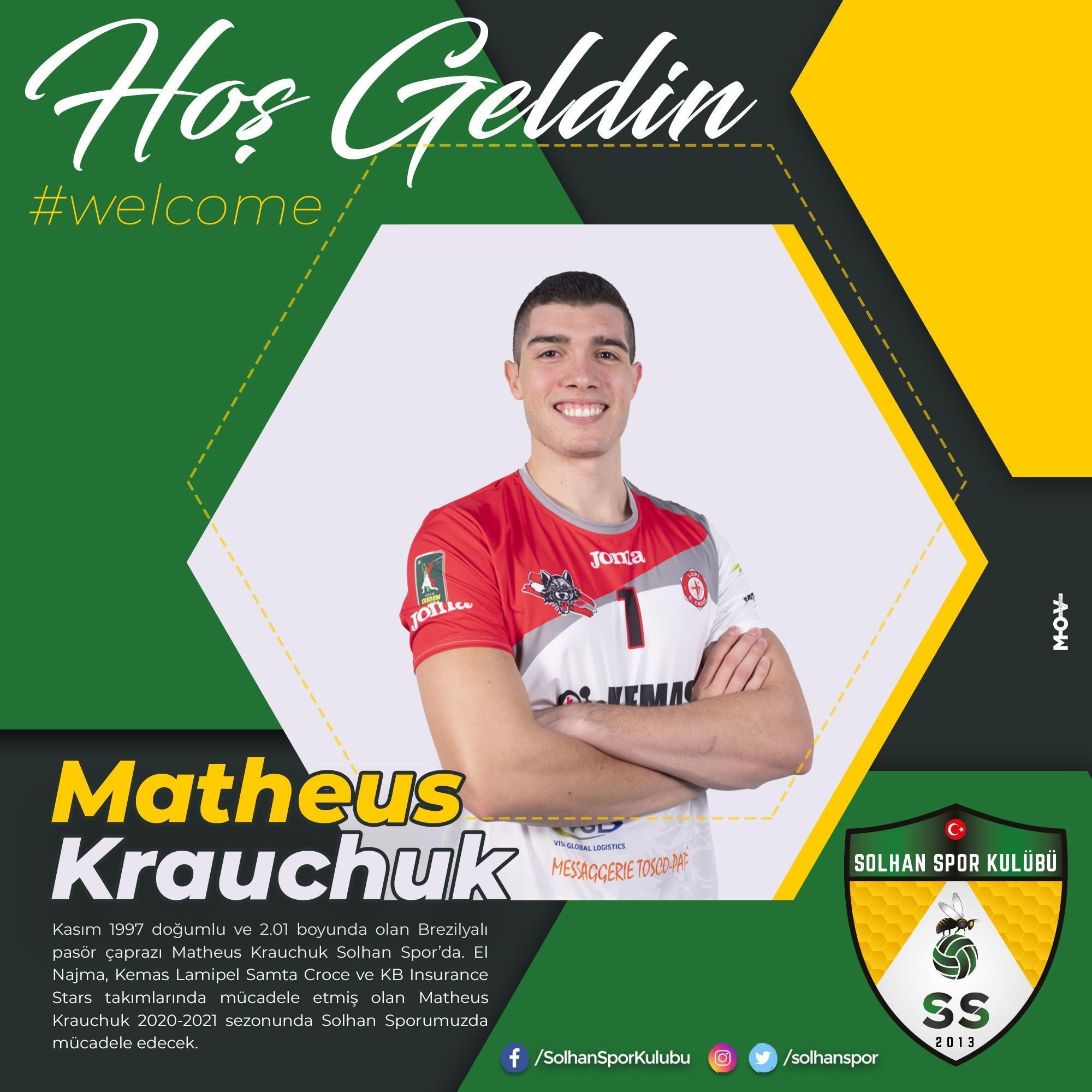 Solhan Spor, Matheus Krauchuku renklerine bağladı