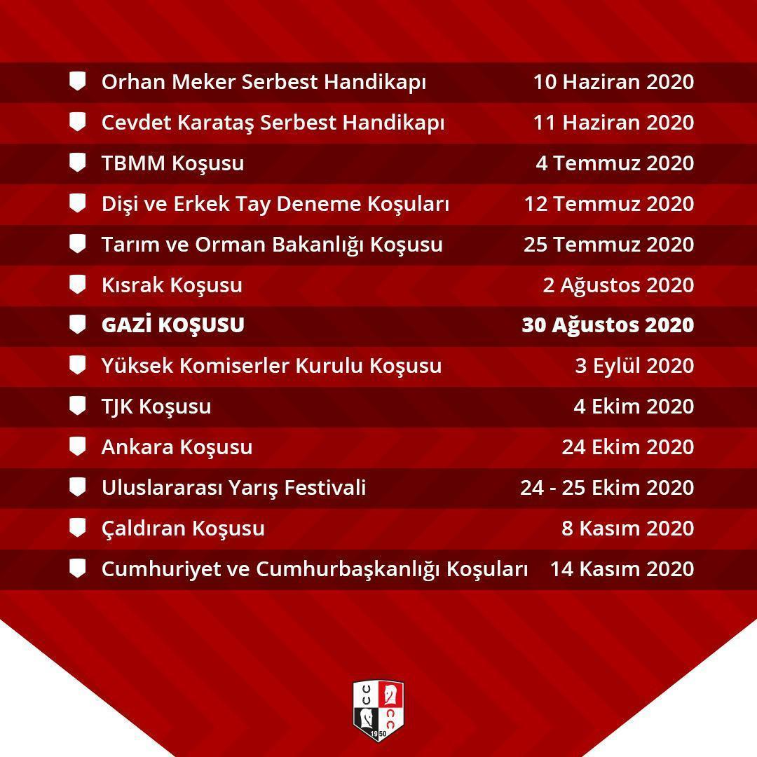 TJK tarihleri açıkladı Gazi Koşusu ne zaman