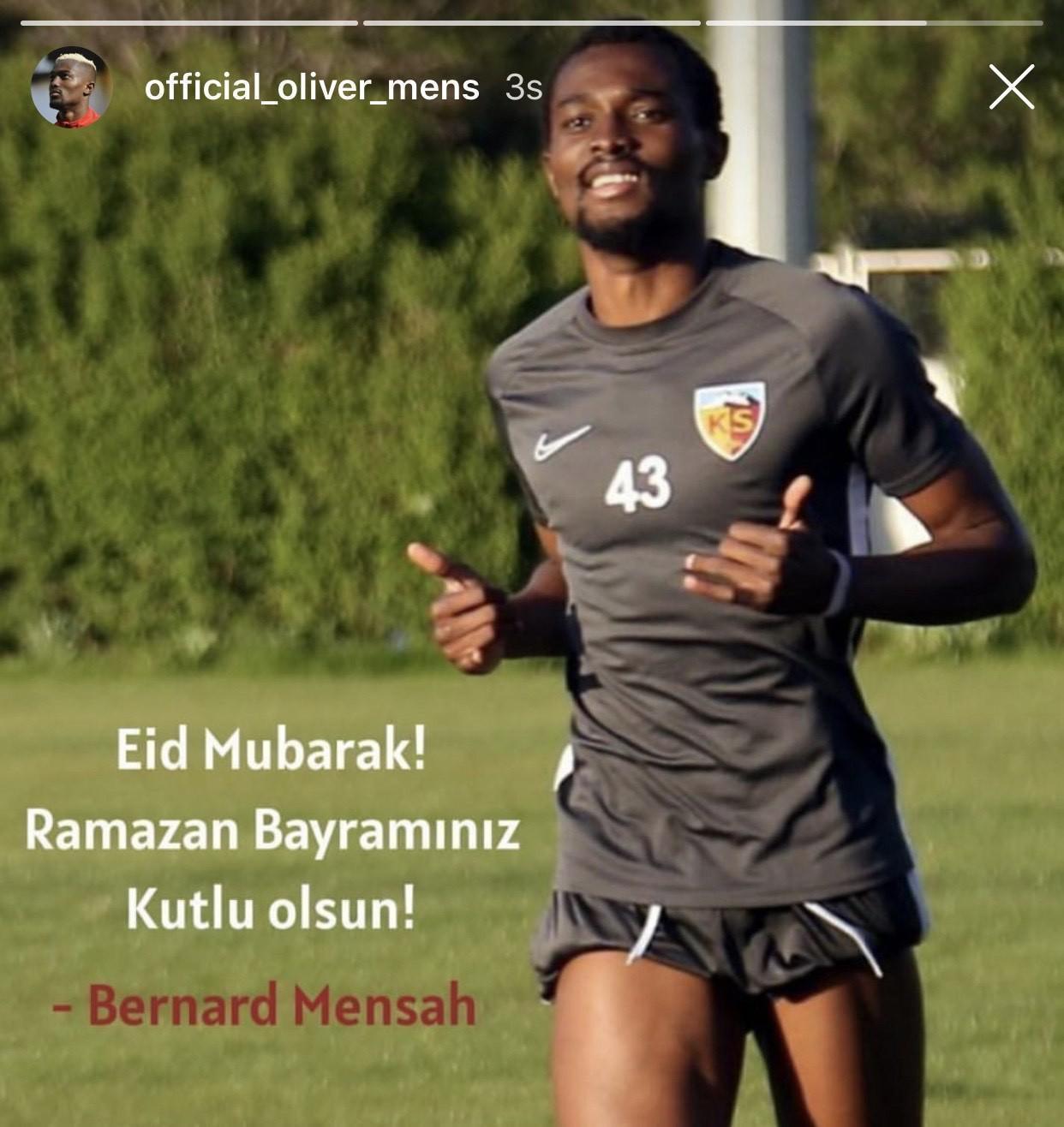 Kayserisporun yabancı futbolcuları Ramazan Bayramını kutladılar