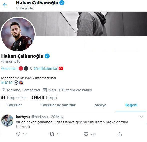 Hakan Çalhanoğlu, Galatasaray taraftarını heyecanlandırdı