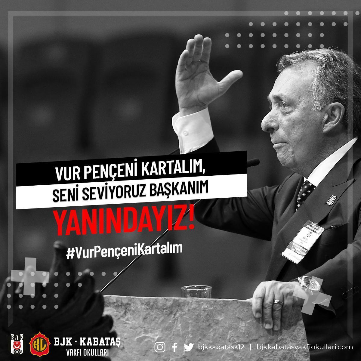 Beşiktaş Kabataş Vakfından Beşiktaşa geçmiş olsun mesajı