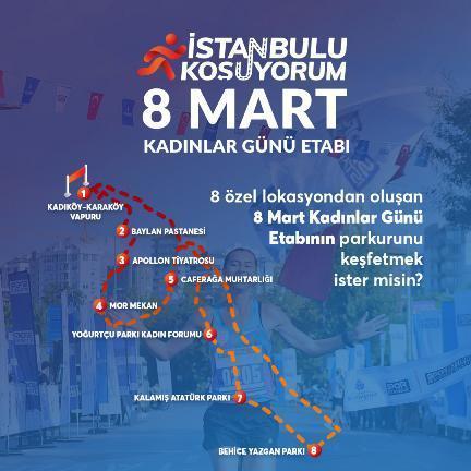 İstanbulu Koşuyorum Kadınlar Günü Etabı ile başlayacak