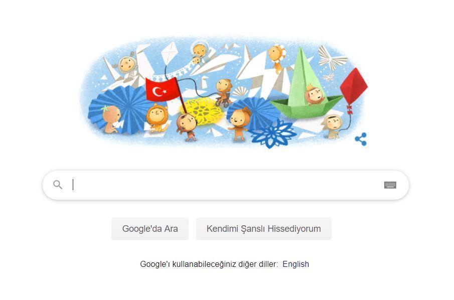 Google 23 Nisan için özel doodle yayınladı