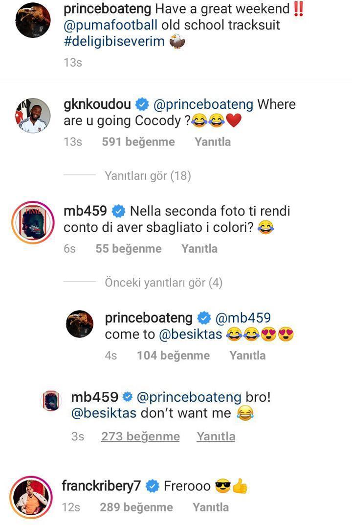 Boateng Balotelliyi çağırdı: Come to Beşiktaş Balo