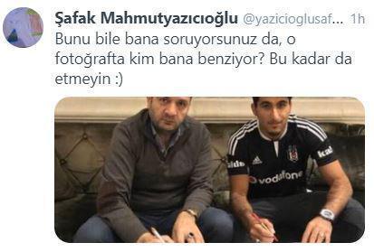 Şafak Mahmutyazıcıoğlundan Beşiktaş yönetimine tepki