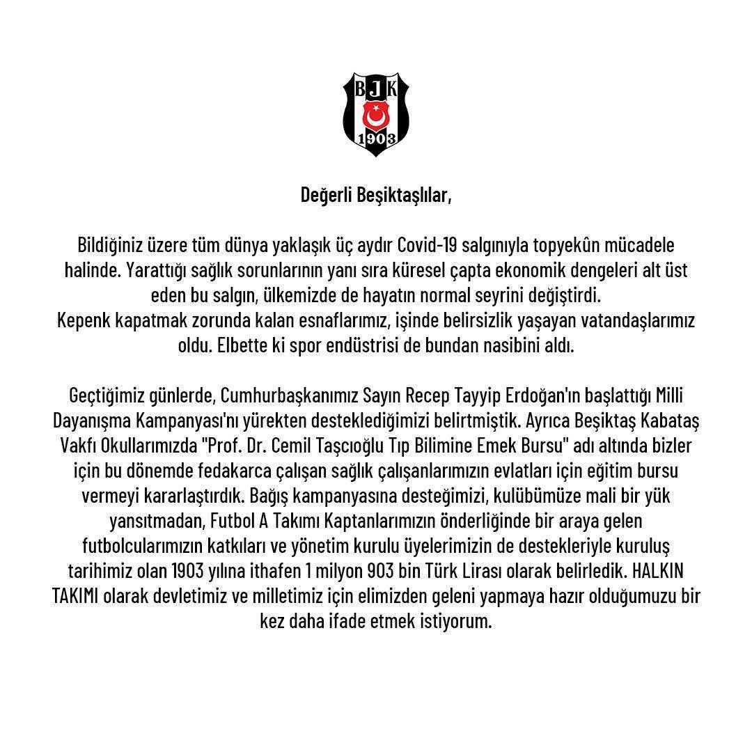 Beşiktaştan çalışanlara müjde