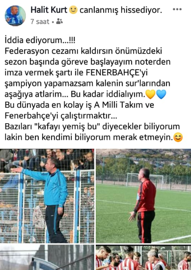 Ersun Yanalın görevine talip Fenerbahçeyi şampiyon yapamazsam...
