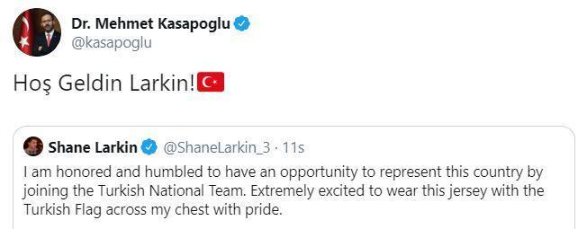 Larkin resmen Milli Takımda